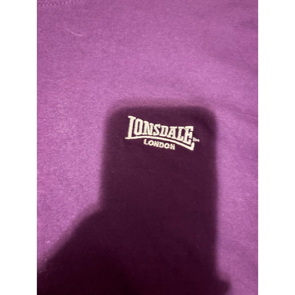 Lonsdale London Mens Purple Short Sleeve Logo T-Shirt XL SKU 59 - Picture 2 of 4